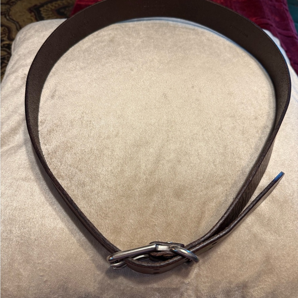 Elegant Brown Ralph Lauren Leather Belt